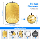 NEEWER 5-in-1 22.8in Portable Reflector