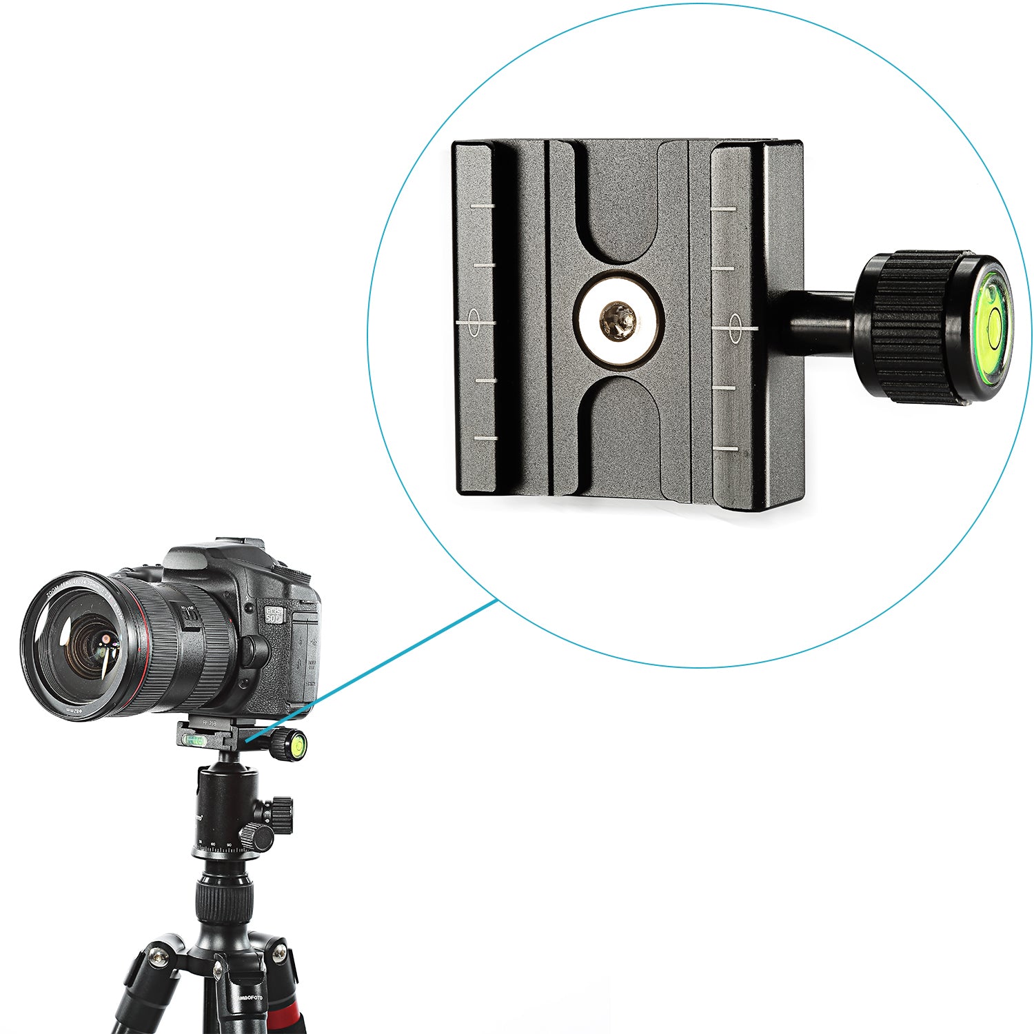 NEEWER QB-NA 50mm Arca Type Quick Release Plate is made from durable anodized aluminum