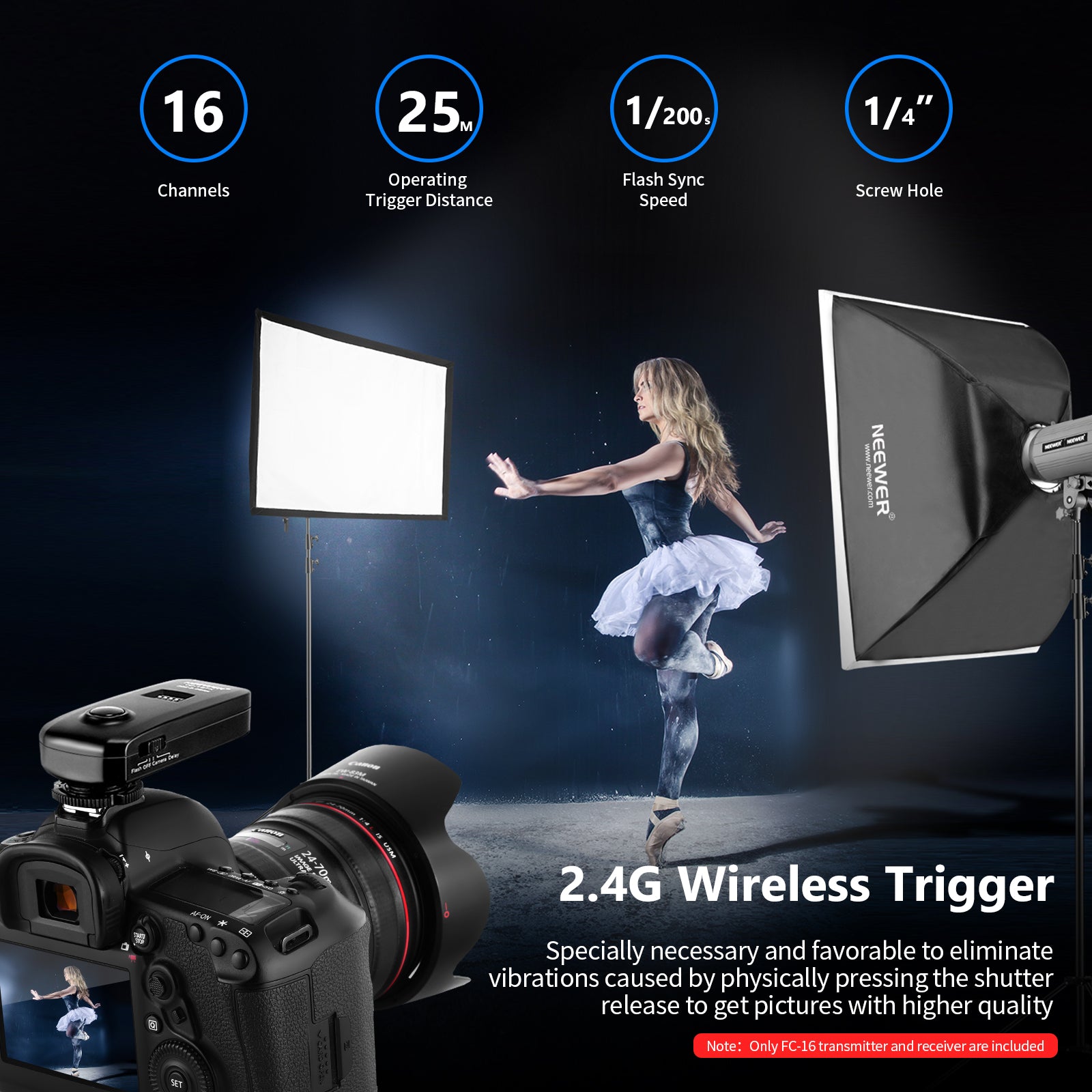 Neewer FC-16 2.4G Wireess Trigger