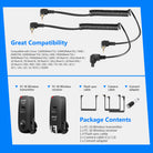 Package Contents of the Neewer FC-16 3-IN-1 2.4GHz Wireless Flash Trigger with Remote Shutter