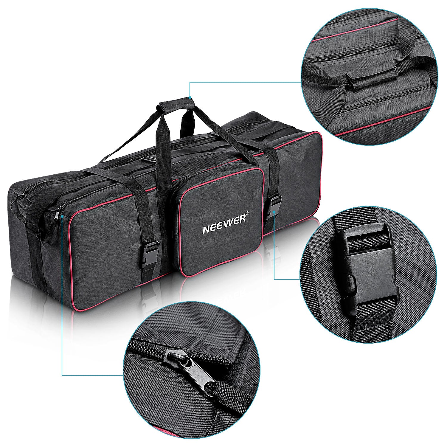 NEEWER Studio Carrying Case features a classical design, but it never goes out of style