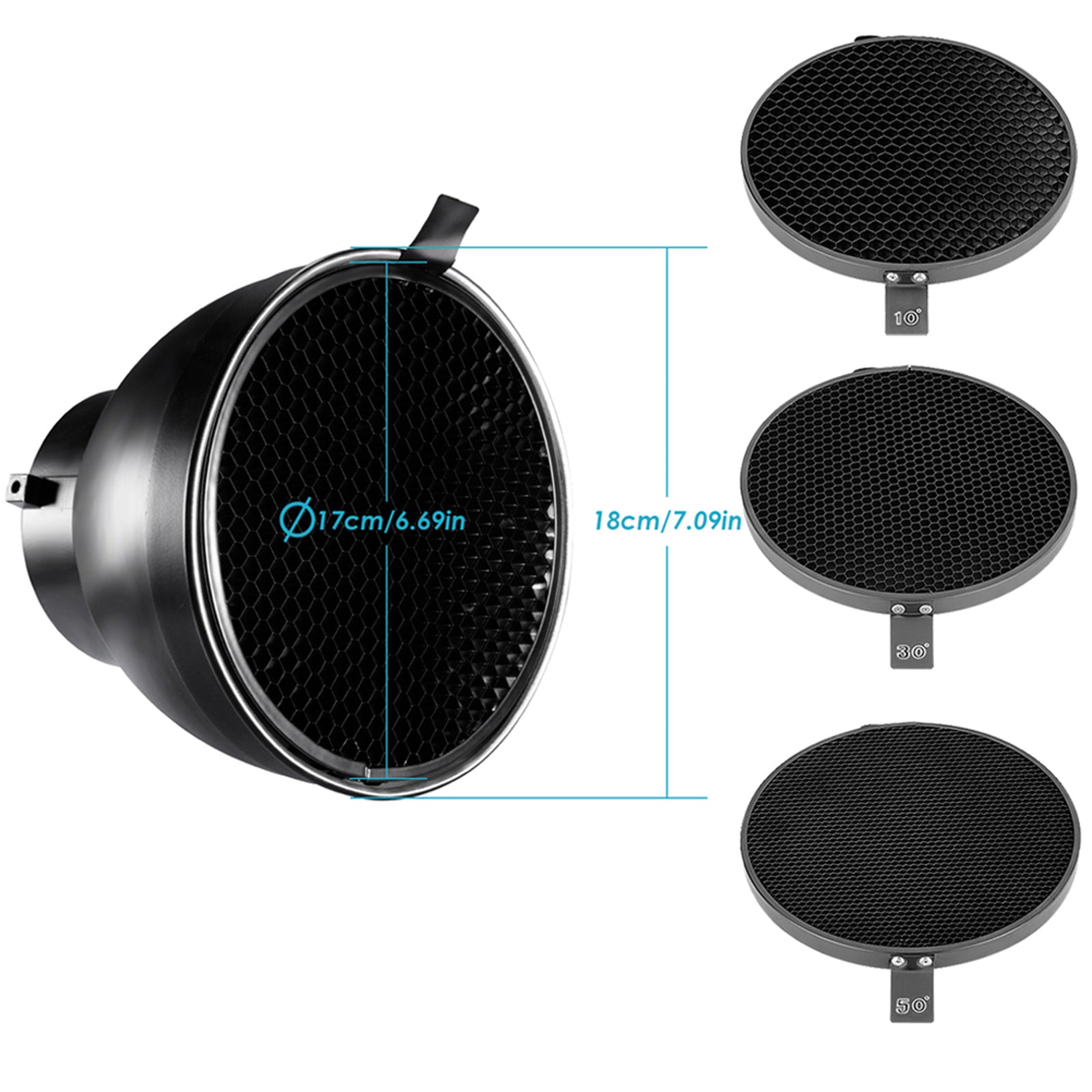 NEEWER 6.6"/16.8cm Aluminum Alloy Honeycomb Grid