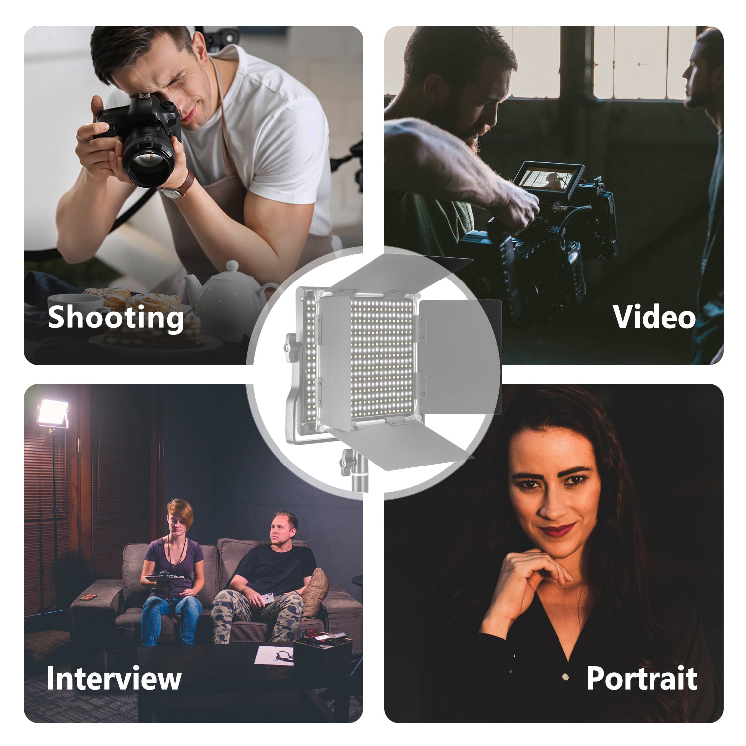 NEEWER NL660 Bi-Color LED Panel Light Uses