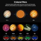 This kit includes Red, Orange, Yellow, Green, and Blue color filters.