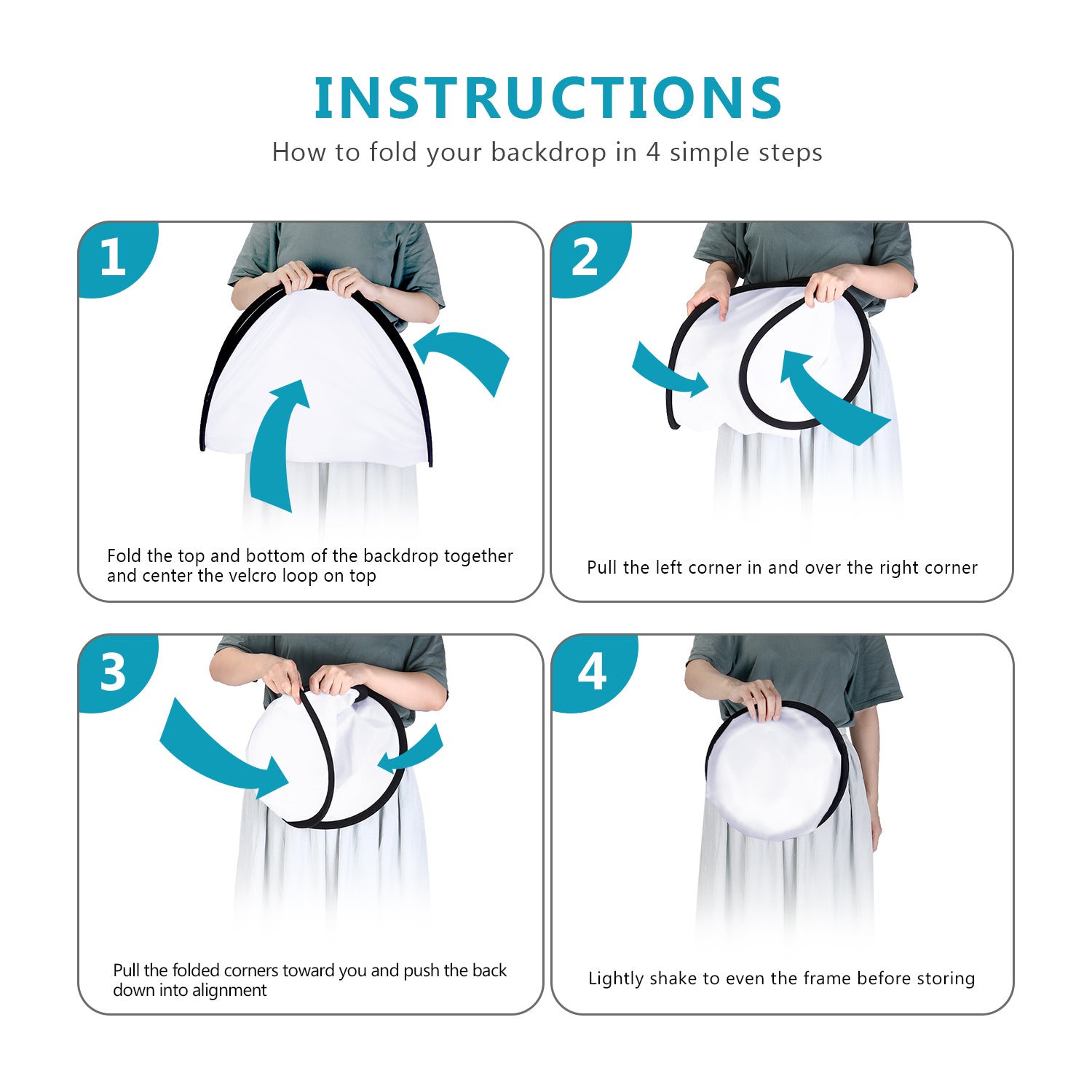 How to fold NEEWER 60x90cm Pop-out Lighting Reflector