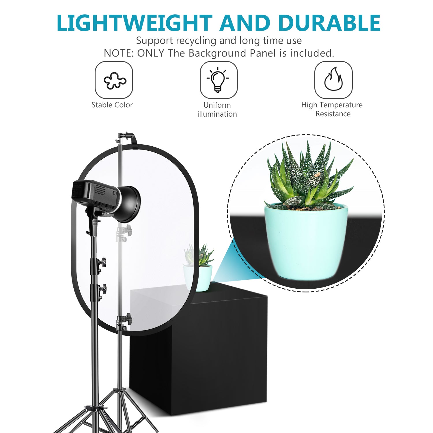 NEEWER 60x90cm Pop-out Lighting Reflector is lightweight.
