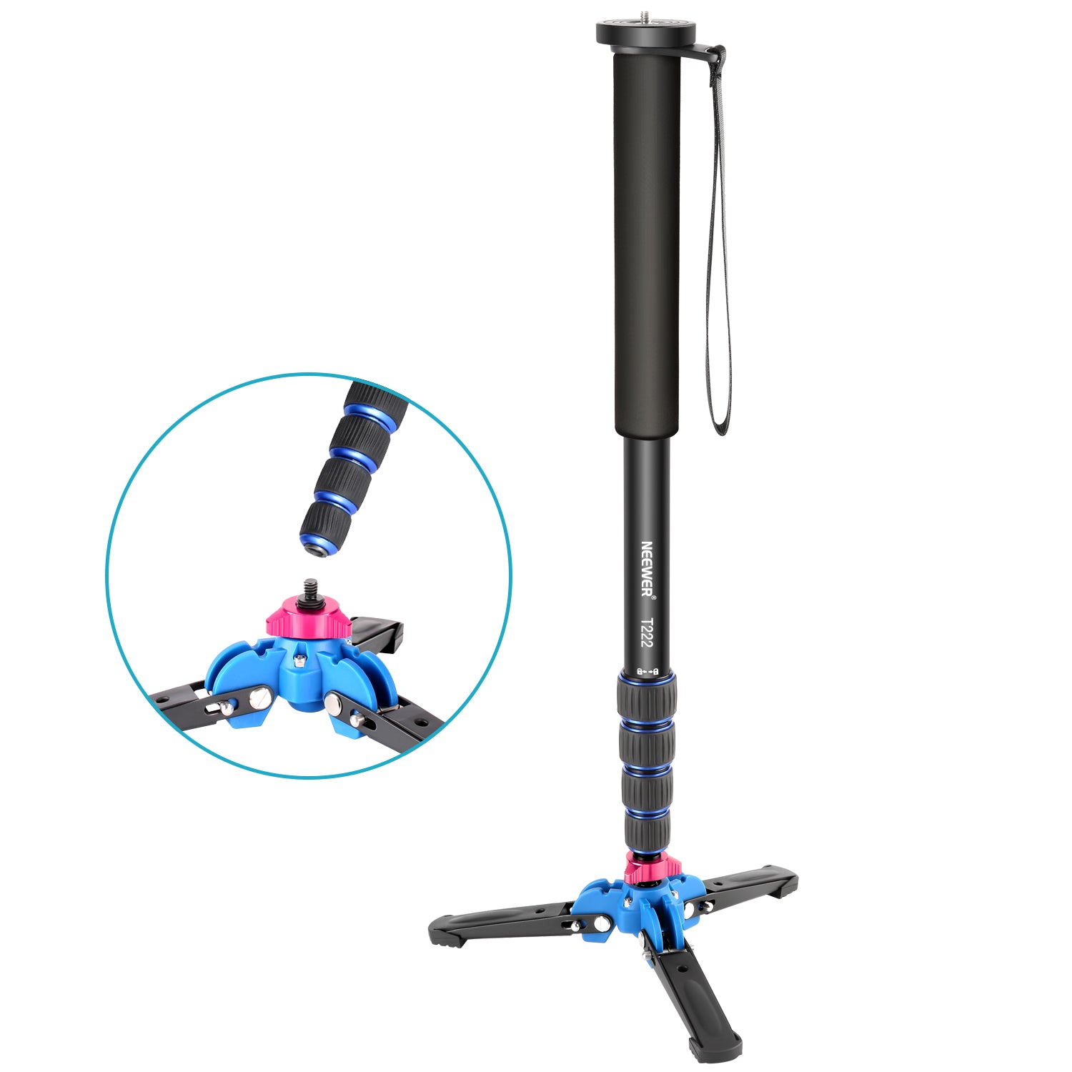 Neewer Camera Monopod with Tripod Support Base