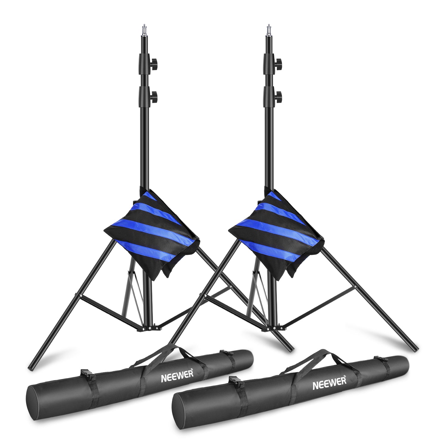 NEEWER 2 Pack 300cm Light Stand Kit
