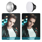 This reflector adds a more dramatic lighting effect.