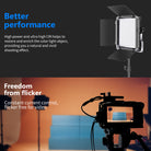 NEEWER RGB480 APP Control RGB LED Light provides you a natural shooting effect.