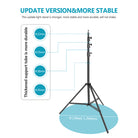 NEEWER ST-400SP Lightweight & Flexible Light Stand is more stable.