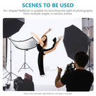 Scenarios for NEEWER 100 x 45cm Clamshell Light Reflector Diffuser