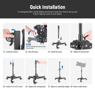 Installation method of the NEEWER ST72 Ajustable Heavy Duty Light Stand