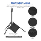NEEWER 8.5x10ft Adjustable Backdrop Stand Kit has counterweight sandbags
