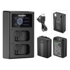Neewer 2-Pack NP-FW50 Replacement Battery Charger Set
