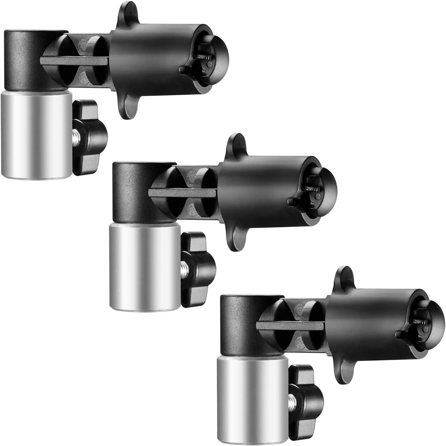 Neewer 3 Packs Portable Studio Photography Background and Reflector Disc Holder Clip