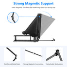 NEEWER X14 Portable Teleprompter features inner magnetic rods.