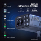 NEEWER Q3 200Ws Strobe Flash is built with NEEWER 2.4G wireless Q system