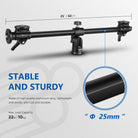 NEEWER Horizontal Tripod Center Axis is stable and sturdy.