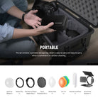 NEEWER Z1 Round Head Flash Accessories Kit for Z1-S Z1-N Z1-C is portable.