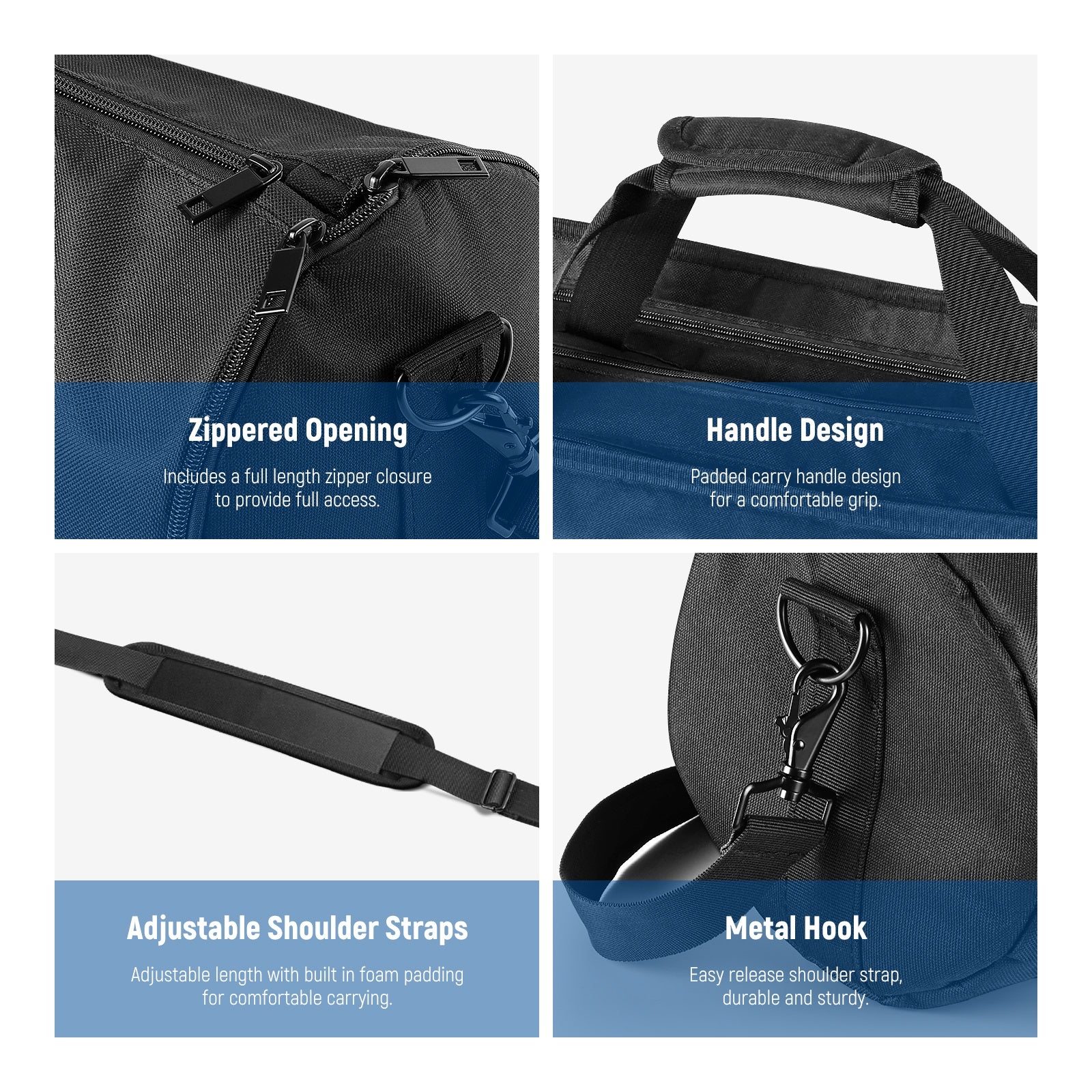 NEEWER 1.2m Tripod Carrying Case features adjustable shoulder straps.