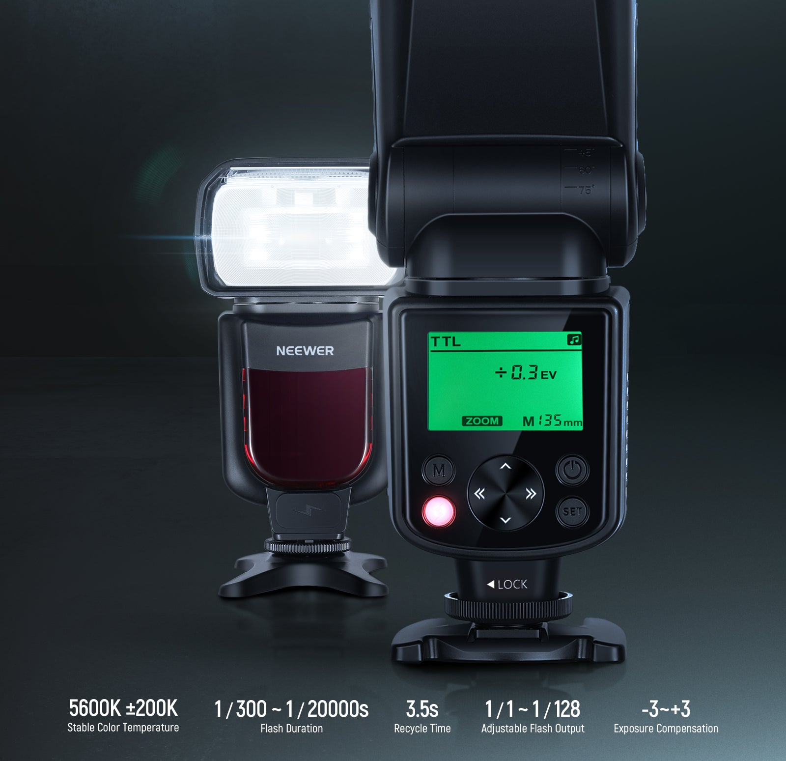 Specifications of the NEEWER NW635II-S TTL Camera Flash Speedlite