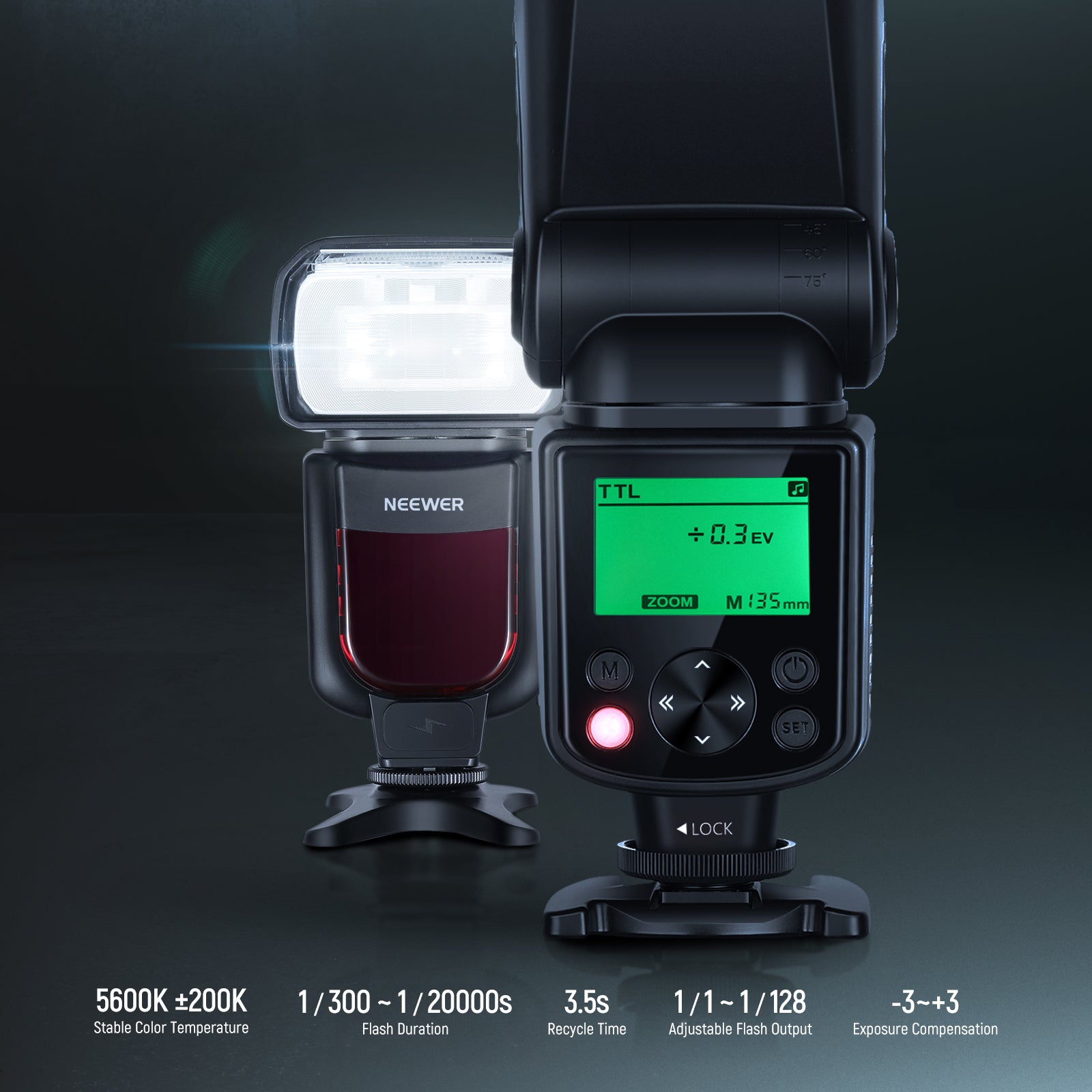 Specifications of the NEEWER NW635II-S TTL Camera Flash Speedlite