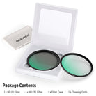 Package Contents of the NEEWER  Camera Lens Filter Kit