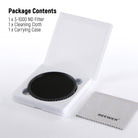Package Contents of the NEEWER ND3-ND1000 Variable ND Lens Filter