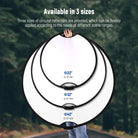 Three sizes of NEEWER RF-80II 5 in 1 Handheld Foldable Light Reflector are provided.