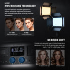 NEEWER RGB1200 LED Panel Light is features latest PWM dimming technology.