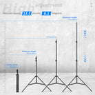 NEEWER ST-190 Outdoor Light Stand can load up to 13.5 pounds.