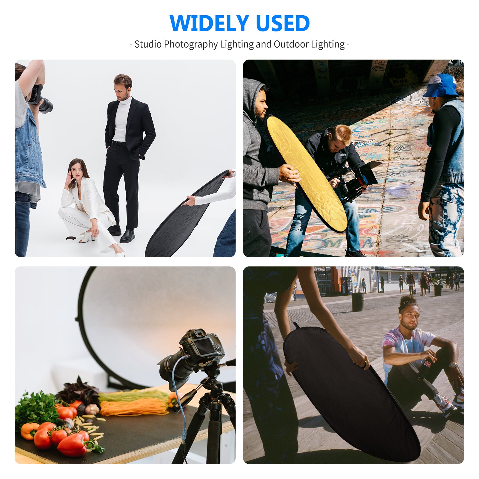 Wide Applications of the NEEWER 5-in-1 Portable Reflector