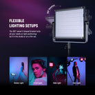 The 360° swivel U shaped bracket suits all your needs on light positioning.