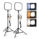 2 Pack NEEWER L220 Full Screen LED Video Panel Light Kit