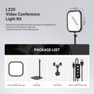 Package Contents of the NEEWER 10.8" Bi Color Video Conference Light Kit