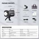 Package Contents of the NEEWER FS600C RGB LED Video Light
