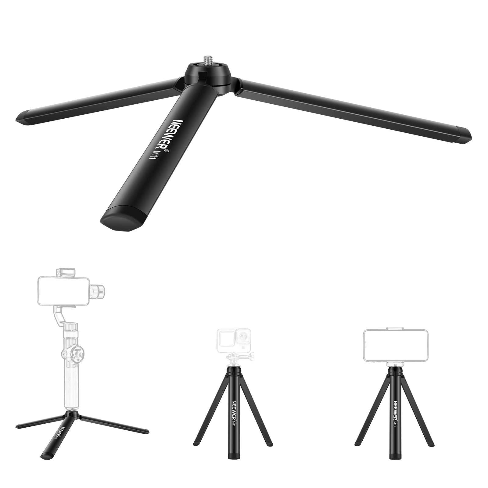 NEEWER M11 Desktop Tabletop Stand Compact Tripod