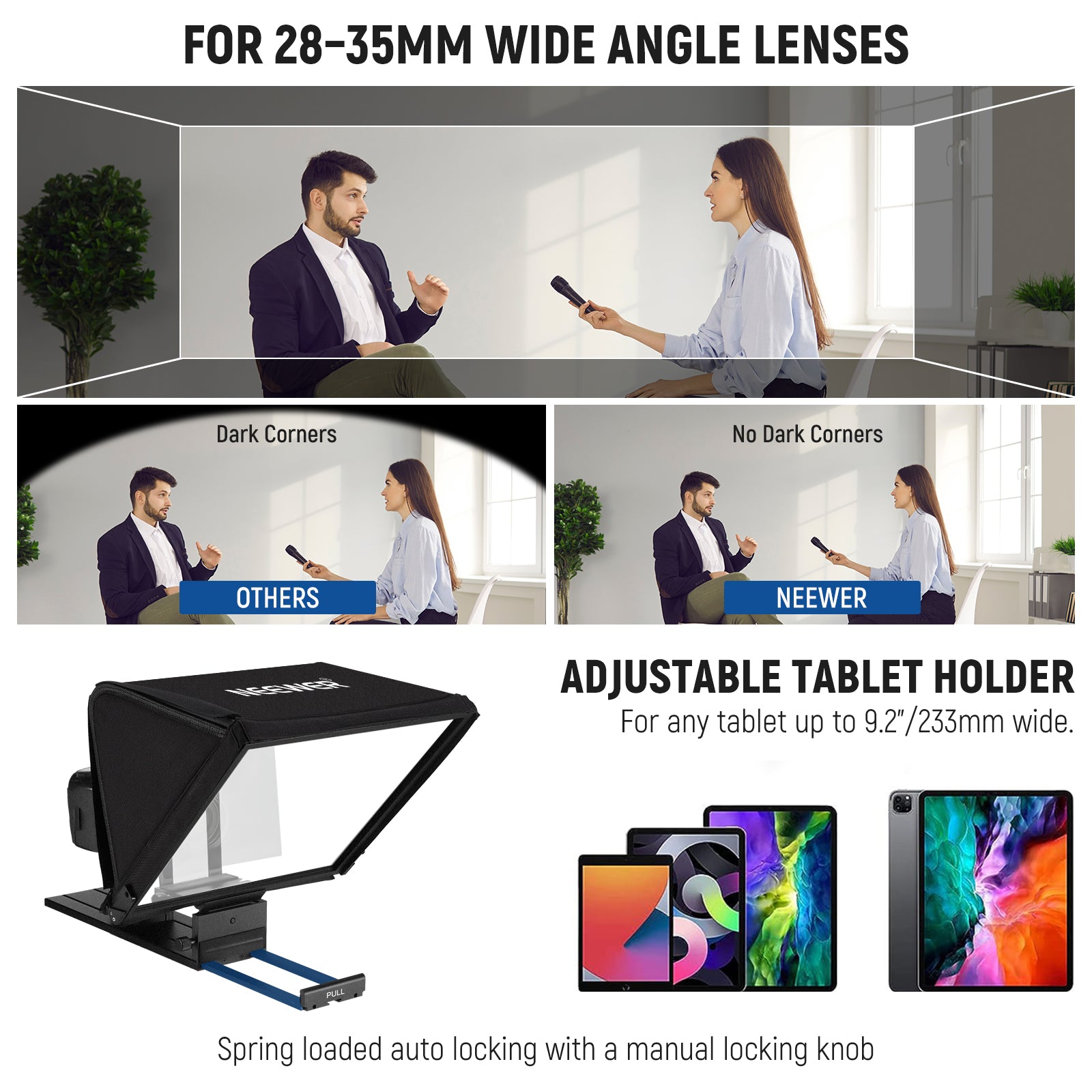 NEEWER X16 DSLR Teleprompter VS. Others