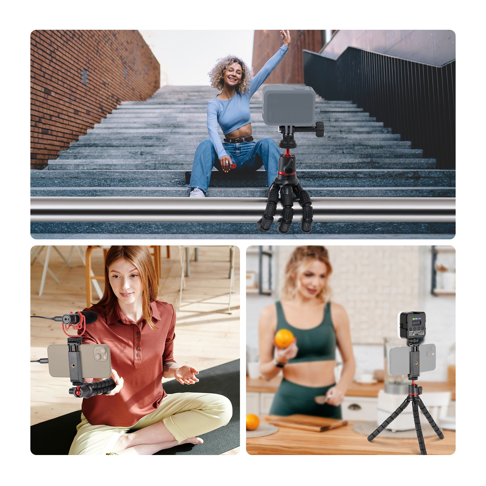 Scenarios for NEEWER T72 Flexible Mini Phone Tripod