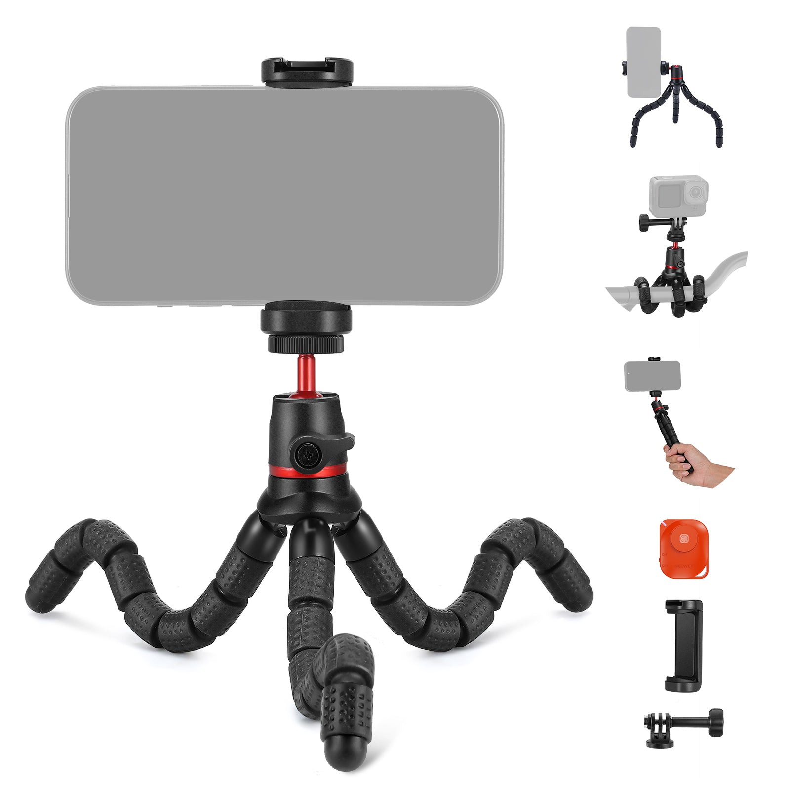 NEEWER T72 Flexible Mini Phone Tripod with Remote