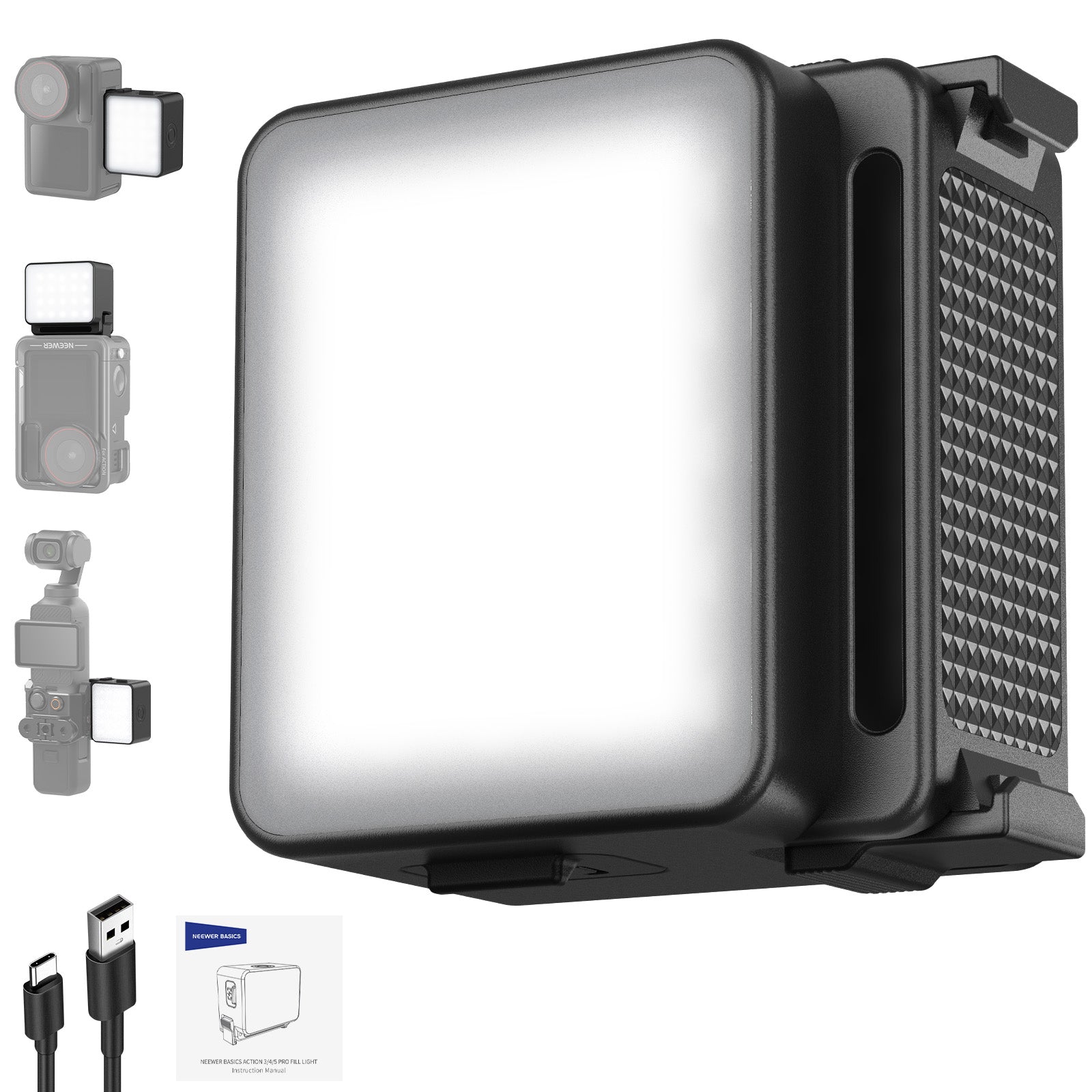 NEEWER M20 Magnetic Mini Light for OSMO Action 3/4/5 PRO
