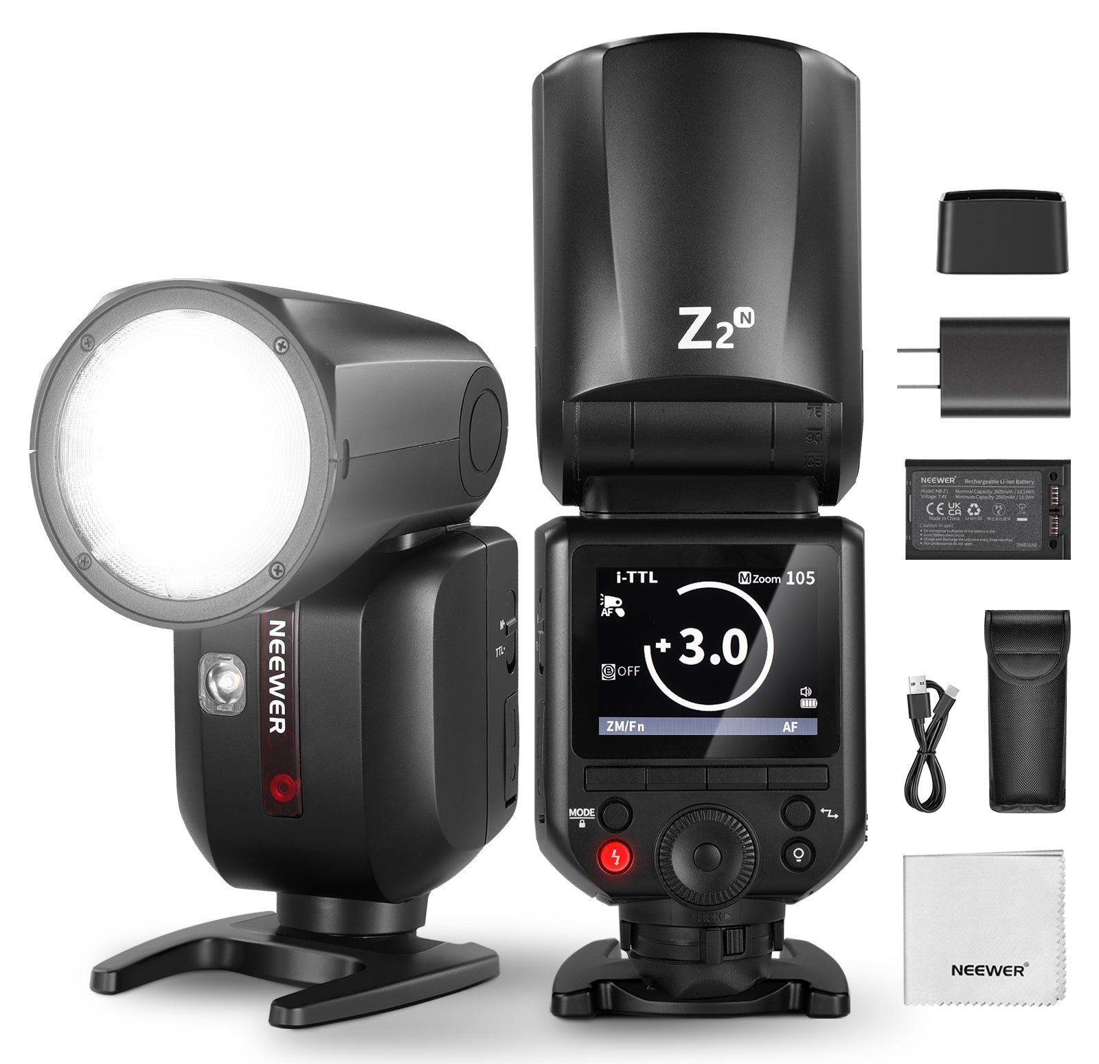 NEEWER Z2-N TTL Round Head Flash Speedlite For Nikon Cameras