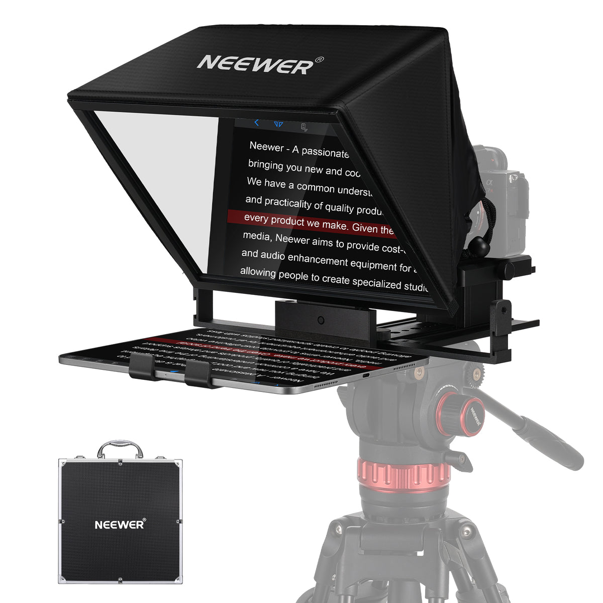 NEEWER X14 II Foldable All In One Teleprompter