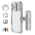 NEEWER Silver Phone Cage & Handle Kit for iPhone 17 Pro