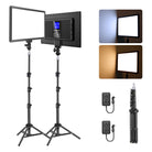 NEEWER NL-192B 2 Pack Bi Color LED Video Panel Light Kit
