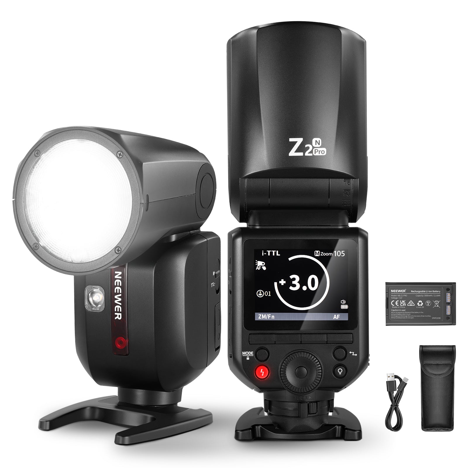 NEEWER Z2PRO-N Round Head Speedlite Flash