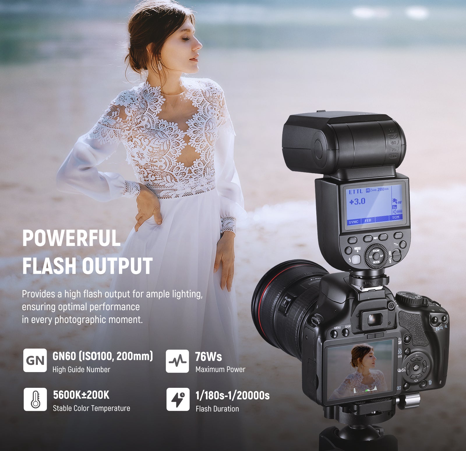Specifications of the NEEWER Z760 Detachable Camera Flash