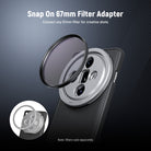 Snap On 67mm Filter Adapter
