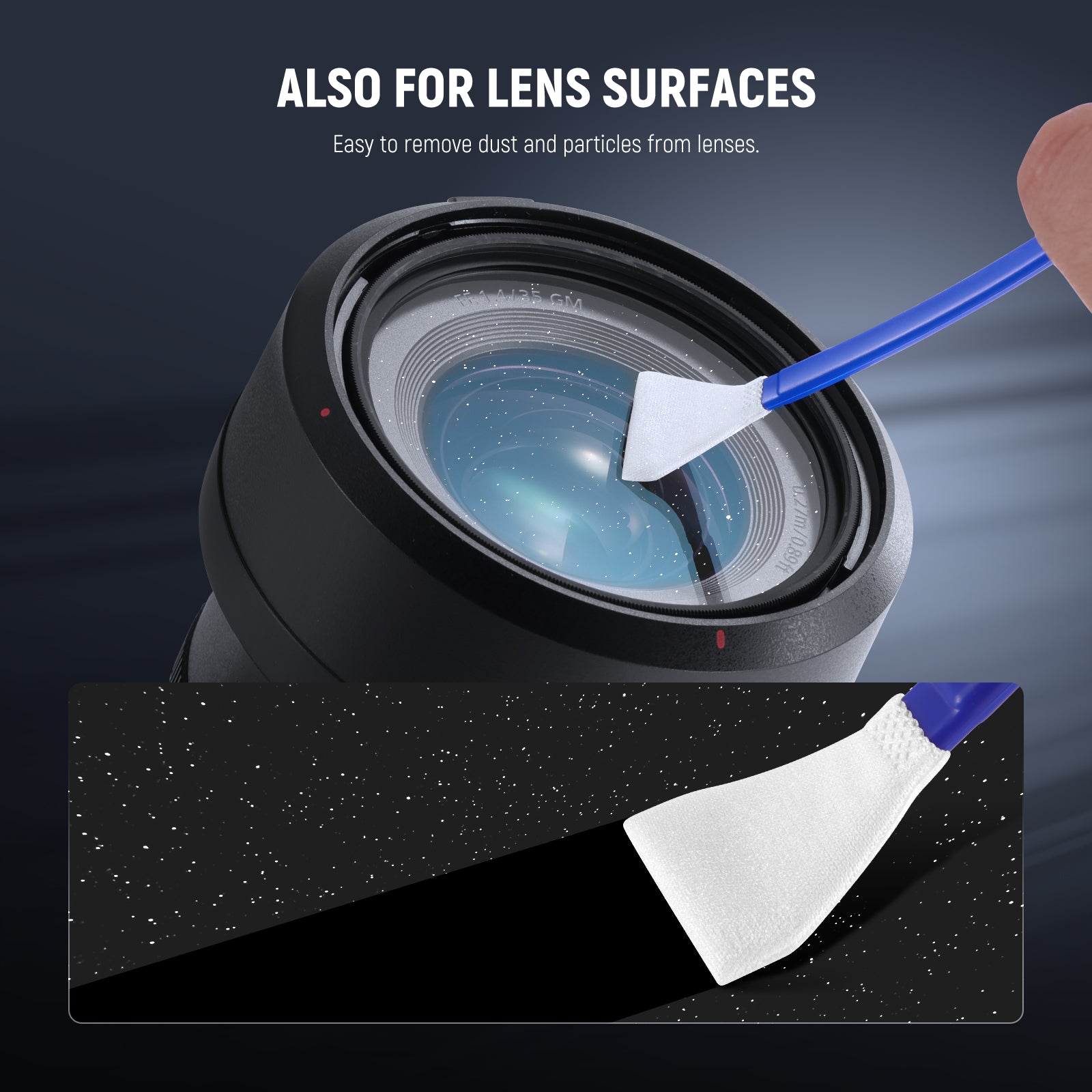 NEEWER HM-46 12 in 1 Camera Lens Cleaning Kit is easy to remove dust from lenses.